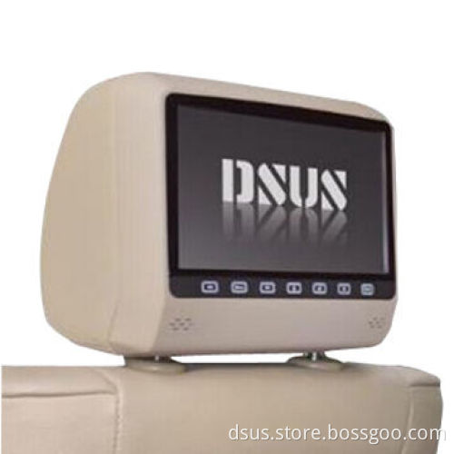 In-car 9-inch Headrest DVD Players, Supports FM Radio and IR, with Slot-in